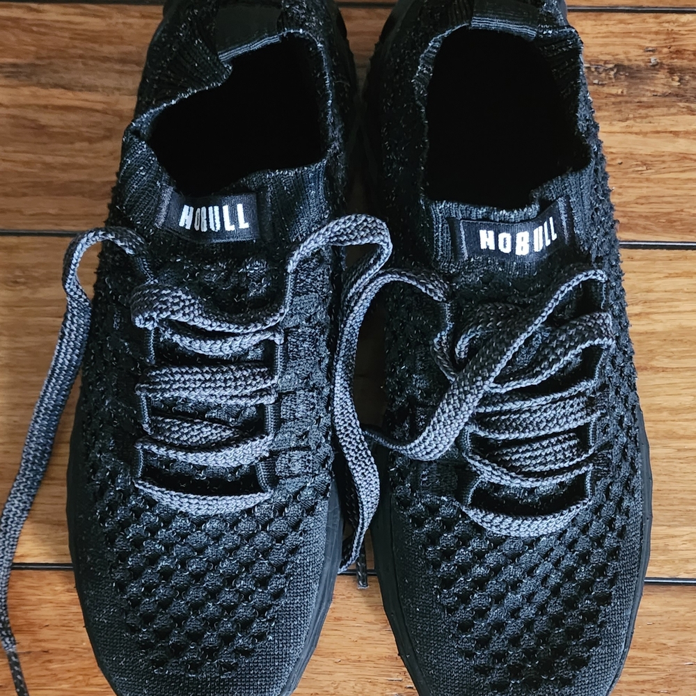 Women's NOBULL Black Knit Sneakers Size 7.5